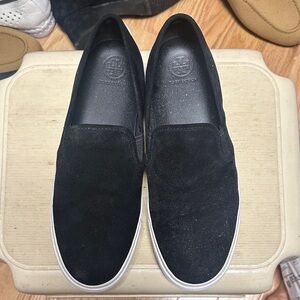 Tory Burch Black Suede Sneakers 8M